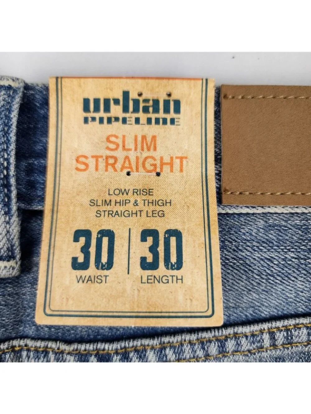 Urban Pipeline Jeans Mens 30x30 Blue Slim Straight Denim NWT